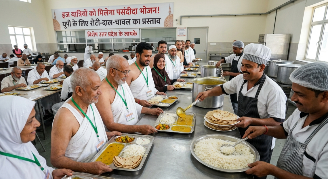 हज यात्रियों को मिलेगा पसंदीदा भोजन! यूपी के लिए रोटी-दाल-चावल का प्रस्ताव