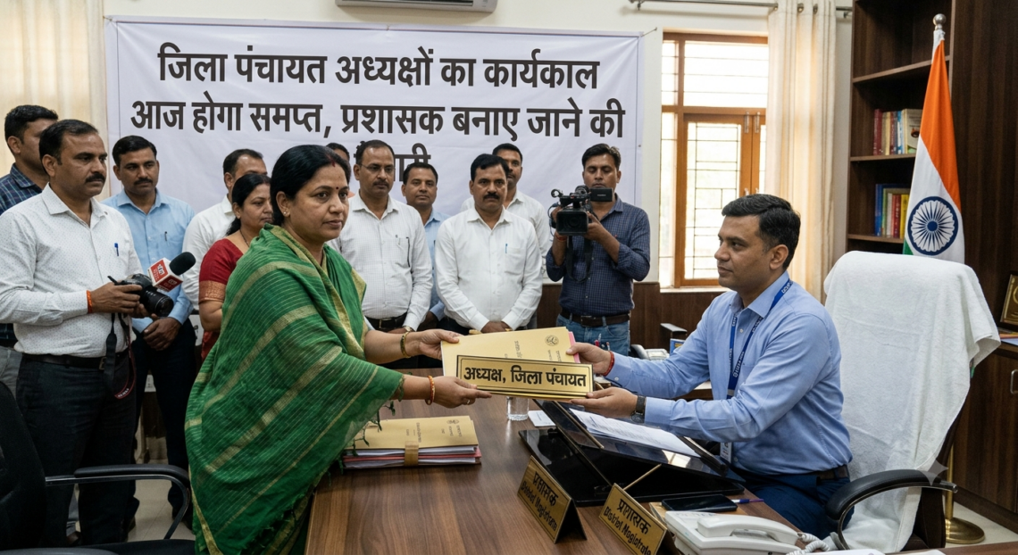 जिला पंचायत अध्यक्षों का कार्यकाल आज होगा समाप्त, प्रशासक बनाए जाने की तैयारी