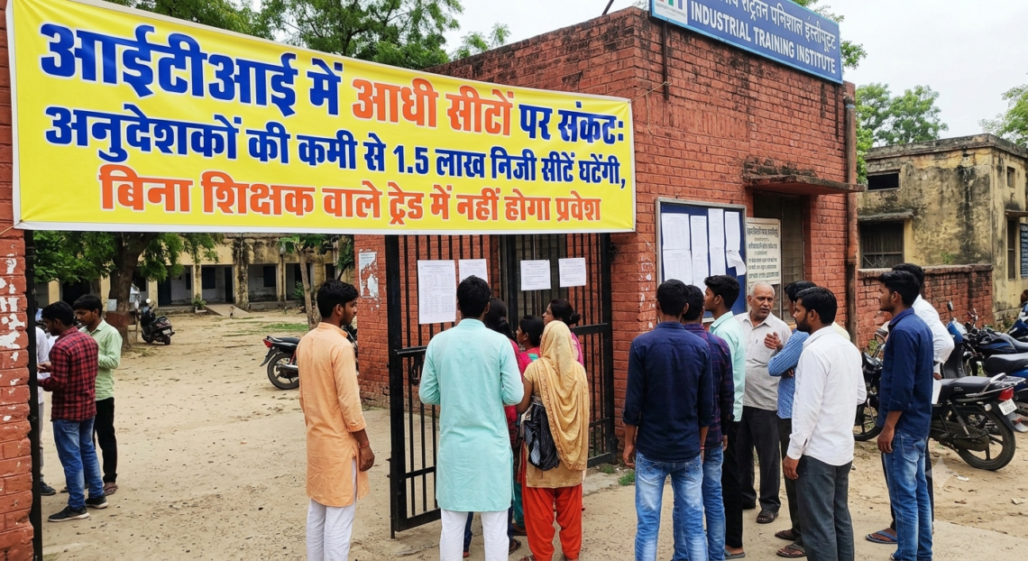 आईटीआई में आधी सीटों पर संकट: अनुदेशकों की कमी से 1.5 लाख निजी सीटें घटेंगी, बिना शिक्षक वाले ट्रेड में नहीं होगा प्रवेश
