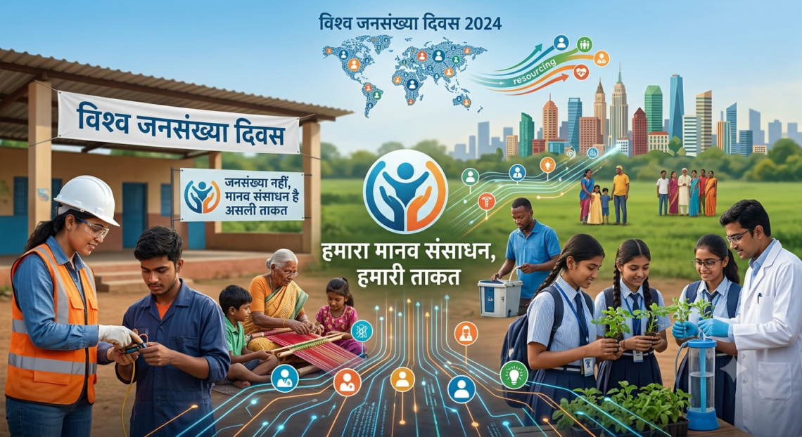 विश्व जनसंख्या दिवस: जनसंख्या नहीं, मानव संसाधन है असली ताकत