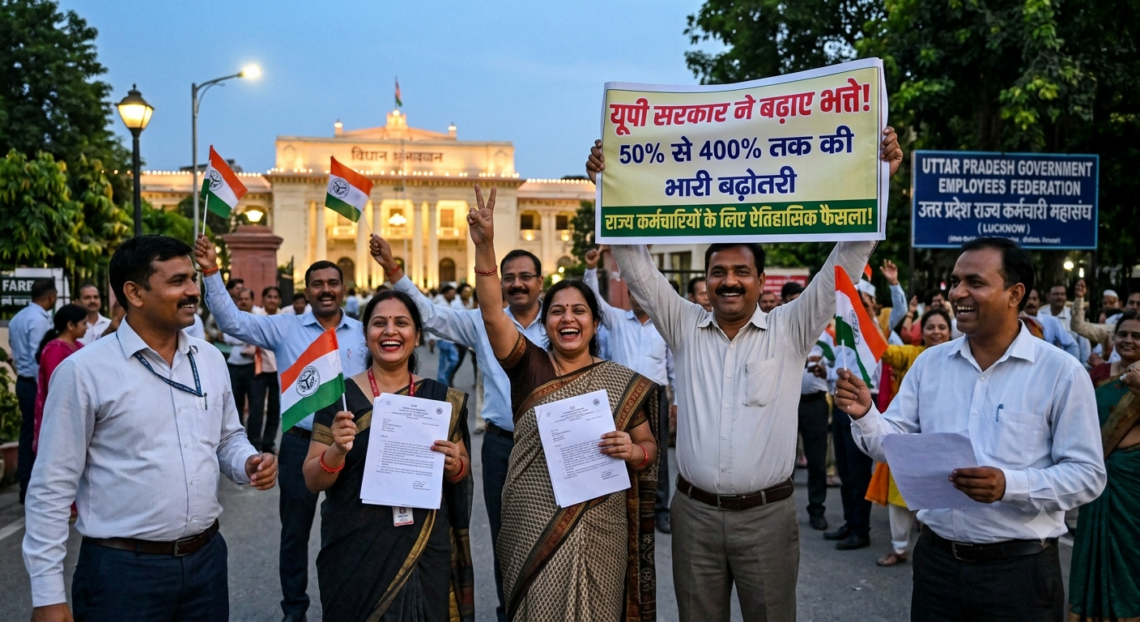 यूपी सरकार ने बढ़ाए कर्मचारियों के भत्ते, 50% से 400% तक की बढ़ोतरी