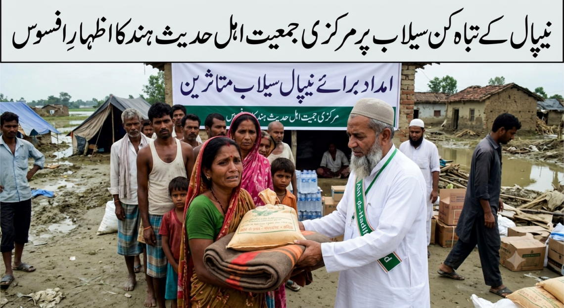 نیپال کے تباہ کن سیلاب پر مرکزی جمعیت اہل حدیث ہند کا اظہارِ افسوس