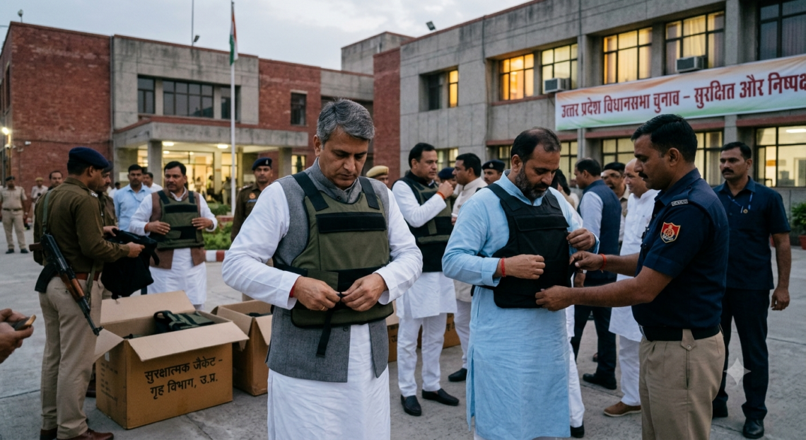यूपी चुनाव से पहले 52 नेताओं की सुरक्षा मजबूत, 52 नेताओं को मिली बुलेट प्रूफ जैकेट