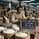 चीनी के बढ़ते दामों पर लगा ब्रेक, थोक भाव 53-55 रुपये किलो तक आया