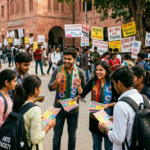 डूसू चुनाव की आहट से दिल्ली विश्वविद्यालय में गर्माया कैंपस, फ्रेशर्स पर छात्र संगठनों की ख़ास नज़र