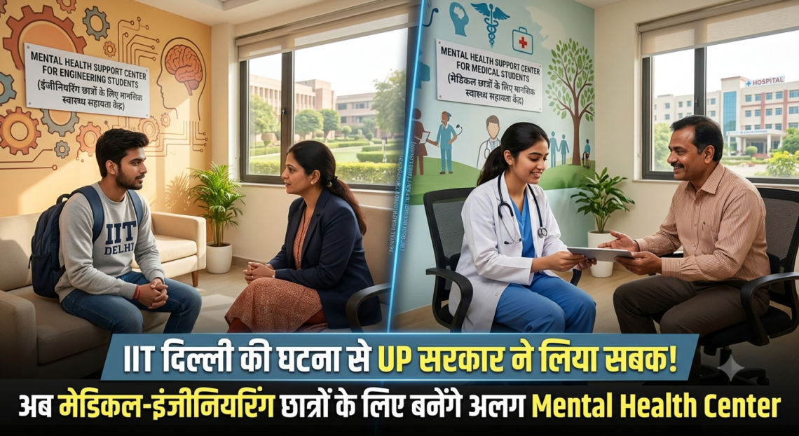 IIT दिल्ली की घटना से UP सरकार ने लिया सबक! अब मेडिकल-इंजीनियरिंग छात्रों के लिए बनेंगे अलग Mental Health Center