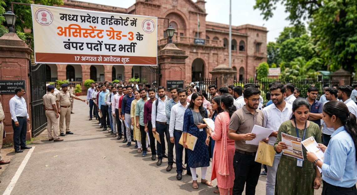 मध्य प्रदेश हाईकोर्ट में असिस्टेंट ग्रेड-3 के बंपर पदों पर भर्ती, 17 अगस्त से आवेदन शुरू