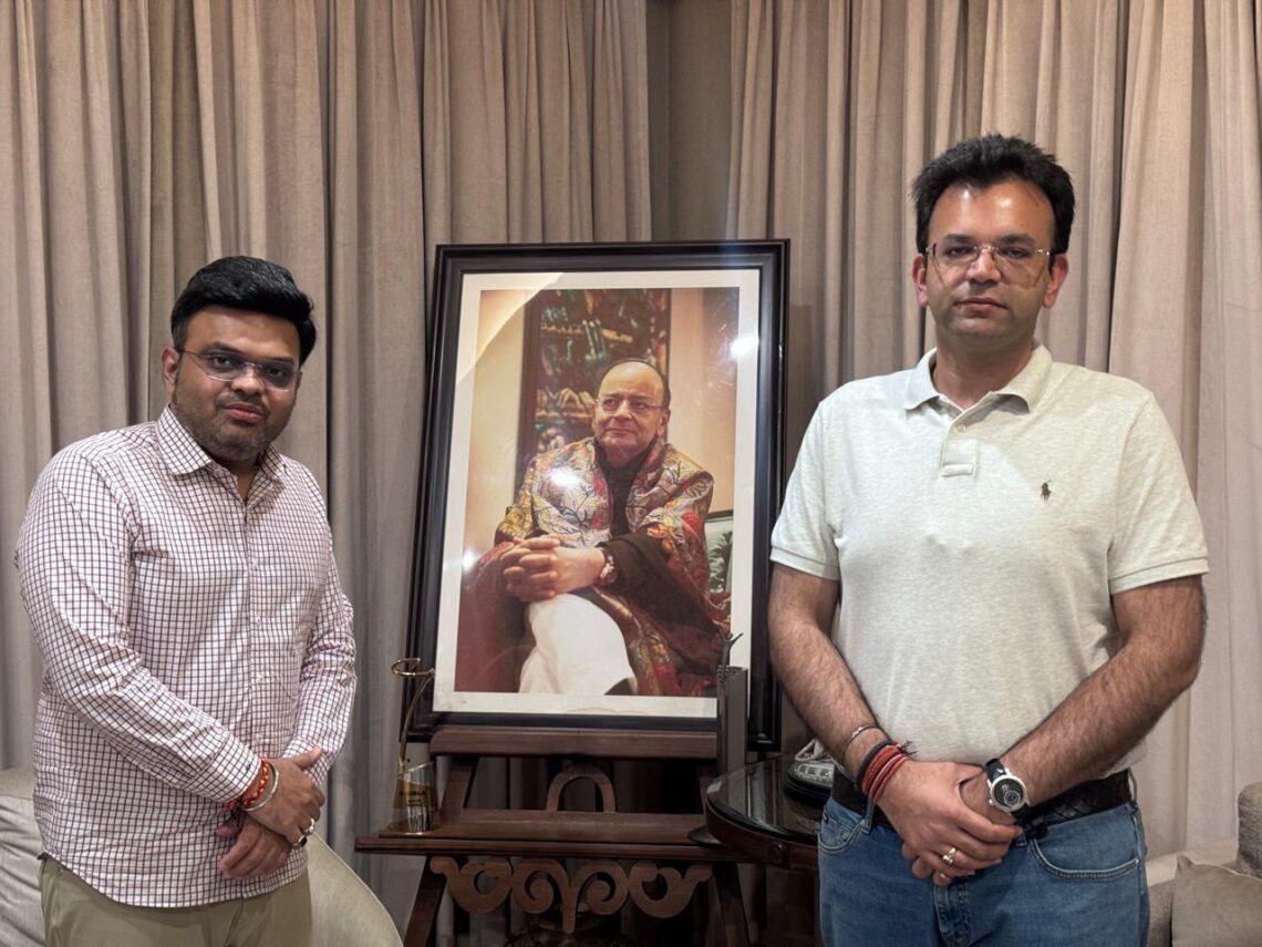 ICC chairperson Jay Shah pays homage to late Shri Arun Jaitley on the eve of his 7th death anniversary