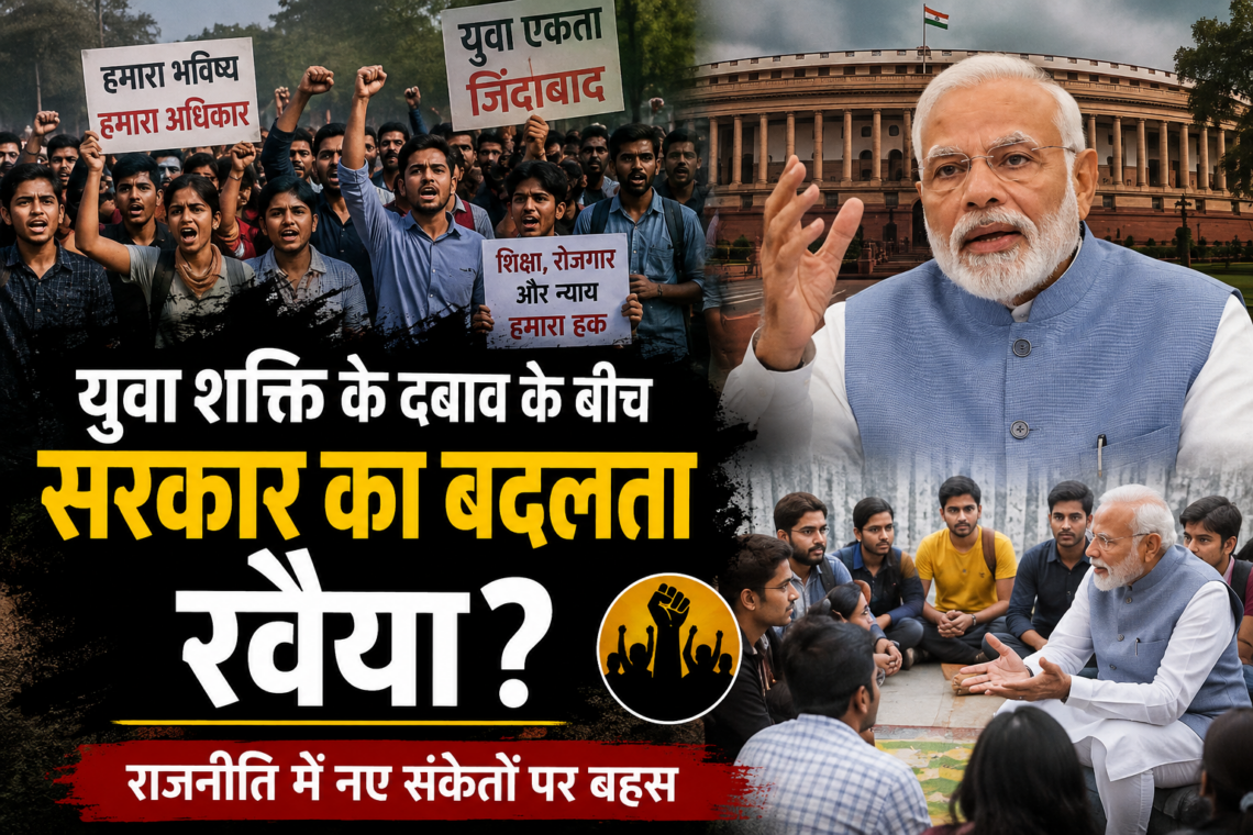 युवा शक्ति के दबाव के बीच सरकार का बदलता रवैया? राजनीति में नए संकेतों पर बहस