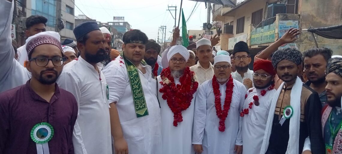 Spirit of Love for the Prophet ﷺ in Aligarh, Milad-un-Nabi Processions Taken Out from Around 35 Locations