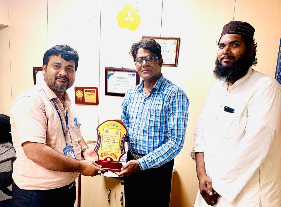 Indian Bank Manager Mohit Saxena Honoured for Social Services
