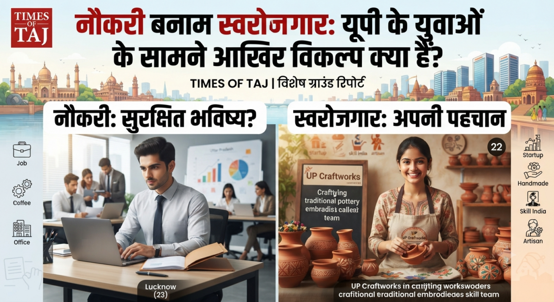 नौकरी बनाम स्वरोज़गार : यूपी के युवाओं के सामने आख़िर विकल्प क्या हैं?