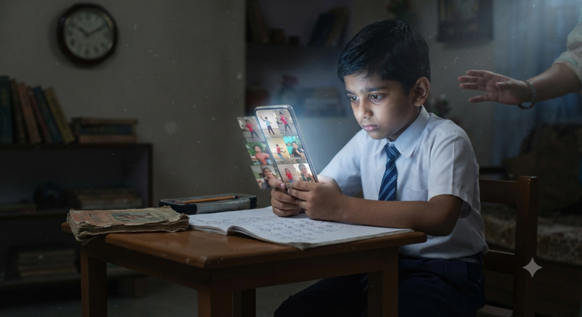 रील्स और शॉर्ट्स की बढ़ती लत बच्चों की भाषा सीखने की क्षमता के लिए ख़तरा
