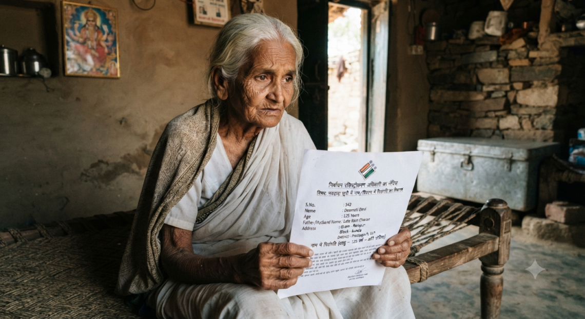 125 वर्षीय मतदाता का नाम भी SIR की जांच में आया, नाम में विसंगति पर जारी हुआ नोटिस