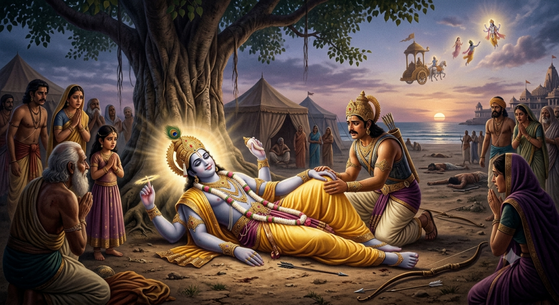 भगवान श्रीकृष्ण के देह त्याग के बाद उनके शव का क्या हुआ? महाभारत में मिलता है इसका वर्णन