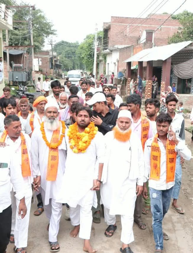 100 से अधिक गांवों में पहुंची अमर ज्योति संकल्प यात्रा, मुस्लिम गांवों में हुआ ज़ोरदार स्वागत