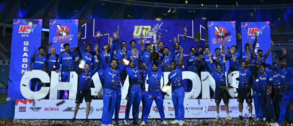 दिव्यांश जोशी के तूफानी शतक से मेरठ मावेरिक्स बना UPT20 चैंपियन