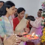 जनकपुरी केंद्रीय कार्यालय में जिला पंचायत अध्यक्ष डॉ मंजू भदौरिया ने की महाआरती