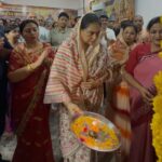 बाह विधायिका रानी पक्षालिका सिंह भदावर ने जनकपुरी महोत्सव की महाआरती में की सहभागिता