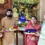 तिरुपति बालाजी स्वरूप में सजे महागणपतिपंचम गणेश महोत्सव के दसवें दिवस तिरुपति बालाजी तिलक से दमका मुख-मंडल, दक्षिण भारतीय साड़ी से सजा विशेष फूल बंगला