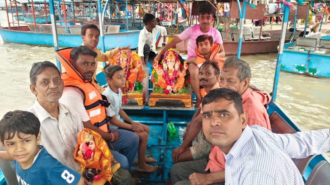 सहावर में धूमधाम से निकली गणेश विसर्जन शोभायात्रा