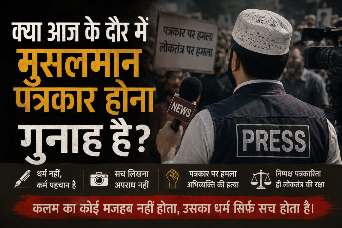 क्या आज के दौर में मुसलमान पत्रकार होना गुनाह है?