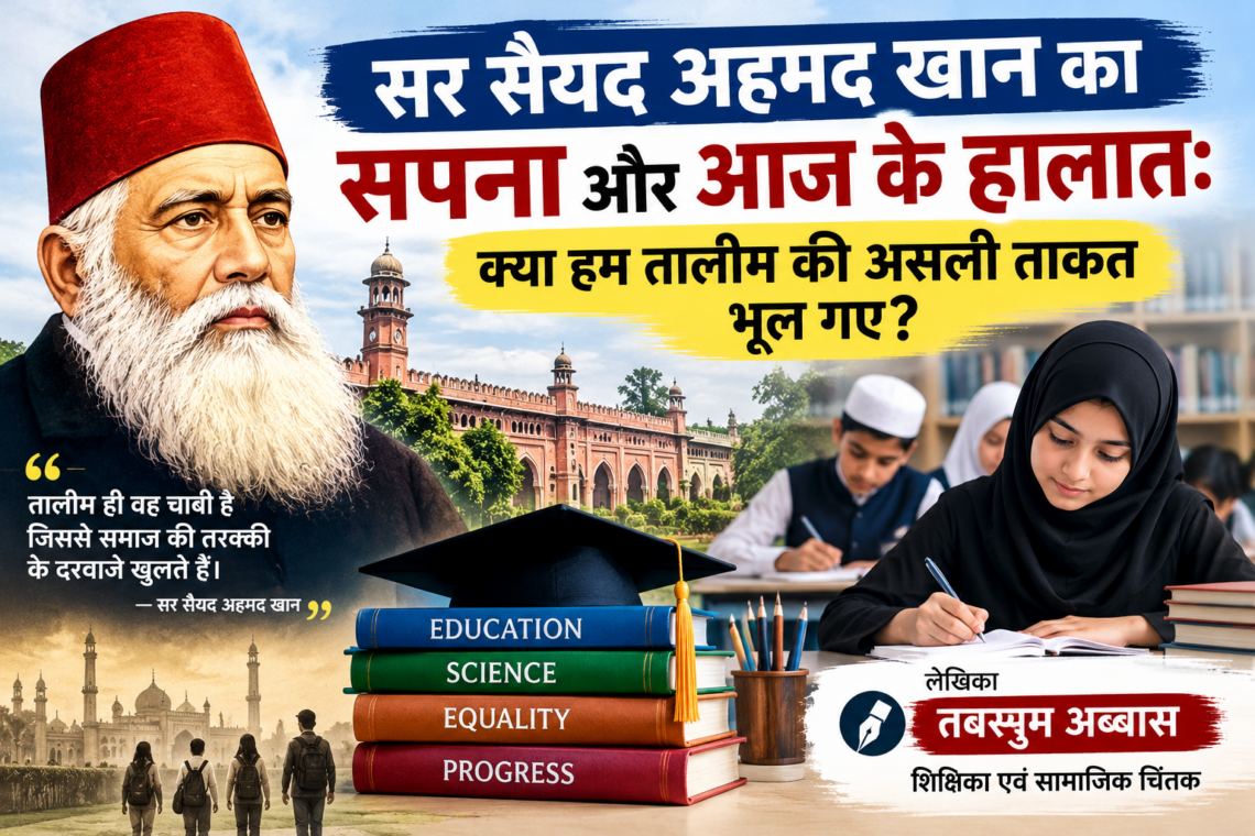सर सैयद अहमद खान का सपना और आज के हालात: क्या हम तालीम की असली ताकत भूल गए?