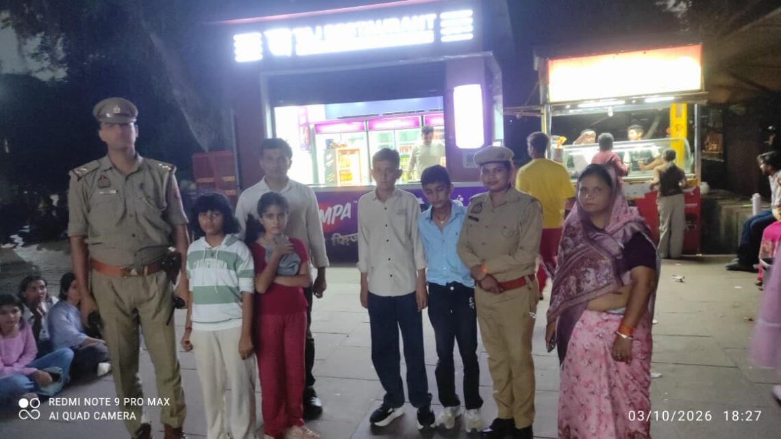ताजमहल पर स्कूल ग्रुप से बिछड़े जोधपुर के तीन मासूम, ताज सुरक्षा पुलिस ने 30 मिनट में मिलाया